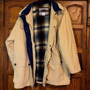 Izzi Rugged Blanket Lined Chore Jacket Women's M Canvas Corduroy Field Barn Coat